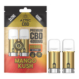 Aztec CBD 2 x Spare Vape Pods - 2 x 2000mg CBD