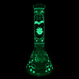 Chongz - "Monkeee Maan" 33cm Glow in the Dark  Thick Glass Bong