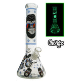 Chongz - "Monkeee Maan" 33cm Glow in the Dark  Thick Glass Bong