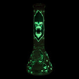 Chongz - "Monkeee Maan" 33cm Glow in the Dark  Thick Glass Bong