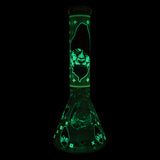 Chongz - "Monkeee Maan" 33cm Glow in the Dark  Thick Glass Bong