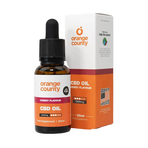 CLEARANCE!! Orange County - 30ml CBD Oil / 1000mg / 3.3% - Cherry Flavour (Past Expiry)