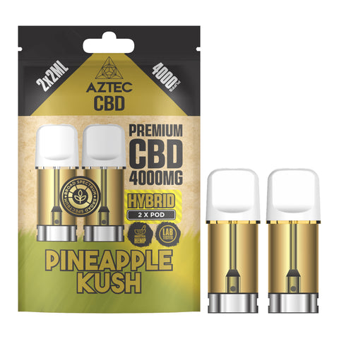 Aztec CBD 2 x Spare Vape Pods - 2 x 2000mg CBD The JuicyJoint Aztec CBD 2 x Spare Vape Pods - 2 x 2000mg CBD The JuicyJoint