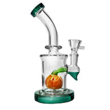 Pumpkin - 17cm Glass Mini Percolator Bong