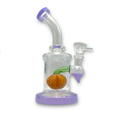 Pumpkin - 17cm Glass Mini Percolator Bong