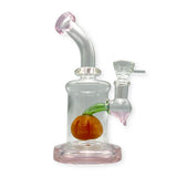 Pumpkin - 17cm Glass Mini Percolator Bong