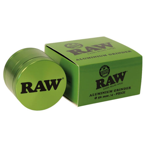 RAW Green - 4 part   Aluminium  56mm Herb Grinder