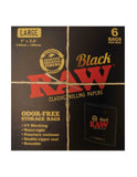 RAW Black Odor Free Storage Bags - Large 7"x 7.5" - Pack of 6