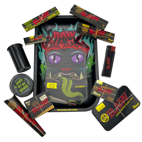 RAW Black Monster - Rolling Tray Set