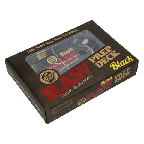 RAW Black - Prep Deck - Rolling Tray Station with Fold-Out Legs