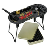 RAW Black - Prep Deck - Rolling Tray Station with Fold-Out Legs