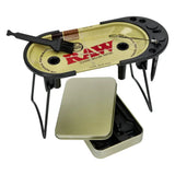 RAW Classic - Prep Deck - Rolling Tray Station with Fold-Out Legs