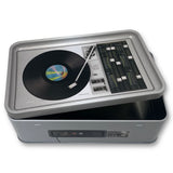 V Syndicate - PLUS Tin Box with Rolling Lid - Record Player