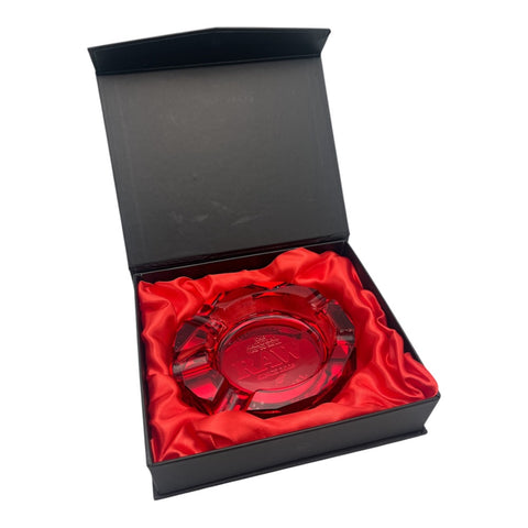 RAW - Ruby Red Glass - Cigar Ashtray
