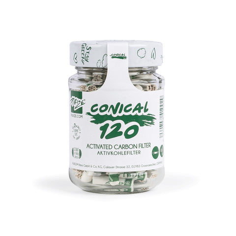 Purize - Conical - Jar of 120 - Activated Charcoal Filters”