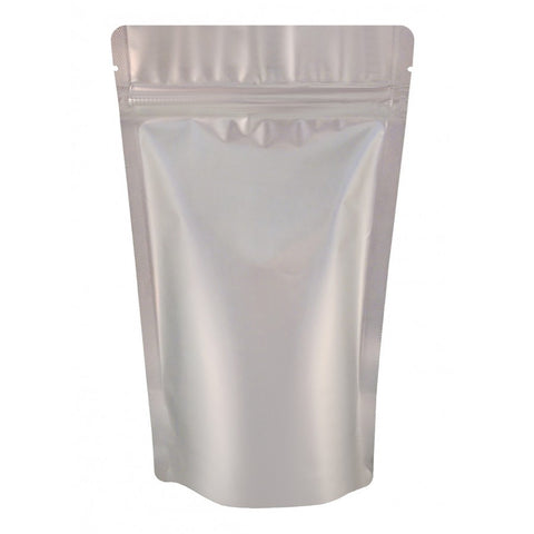 3.5g Mylar Bags x 12 - Solid Silver