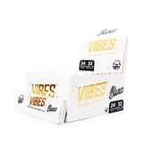 Vibes - Fatty Double-Wide Rolling Papers with Tips - Blanco