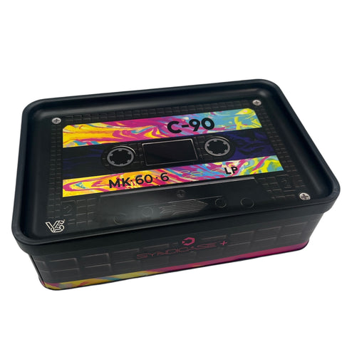 V Syndicate - PLUS Tin Box with Rolling Lid - Cassette Tape