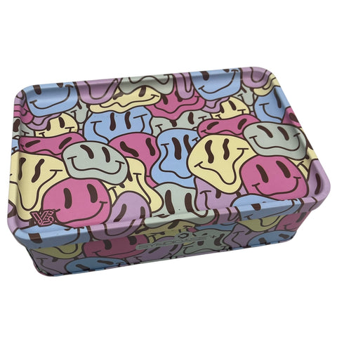 V Syndicate - PLUS Tin Box with Rolling Lid - Smiley