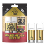 Aztec CBD 2 x Spare Vape Pods - 2 x 2000mg CBD