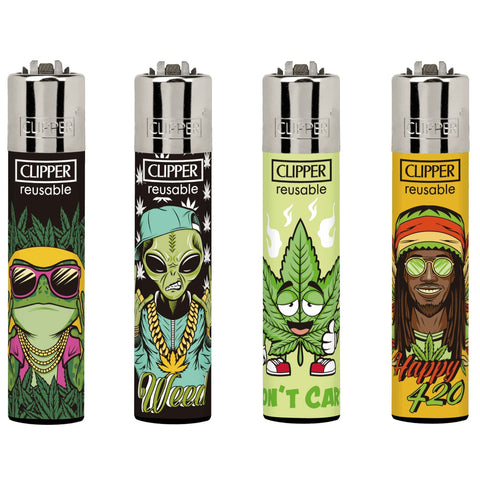 Clipper Lighters - Weed Slogan 4