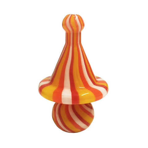 Chongz Glass Carb Cap - "Killer Pasty" Yellow & Orange Stripes
