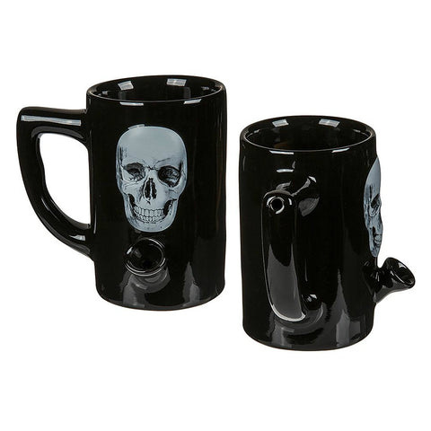 MugBongs - Black Skull Mug With Water Pipe