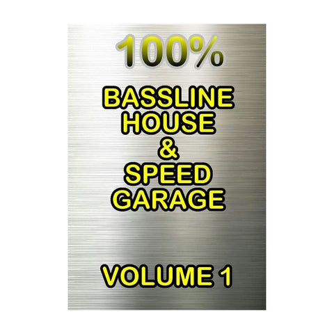 100% Bassline House And Speed Garage -  Volume 1 - CD Pack