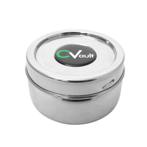 CVault Twist - Stainless Steel Container With Boveda Humidity Pack - Small