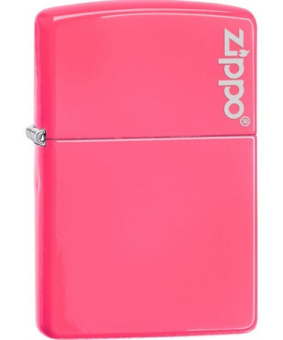 Zippo Neon Pink With Zippo Emblem