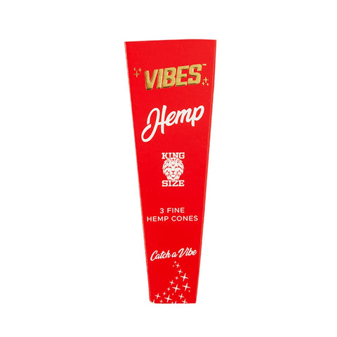 Vibes Cones - Hemp - King Size Pack of 3