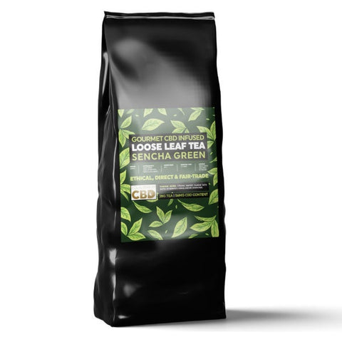 Equilibrium - Sencha Green Gourmet Loose Leaf CBD Tea Bags x 12