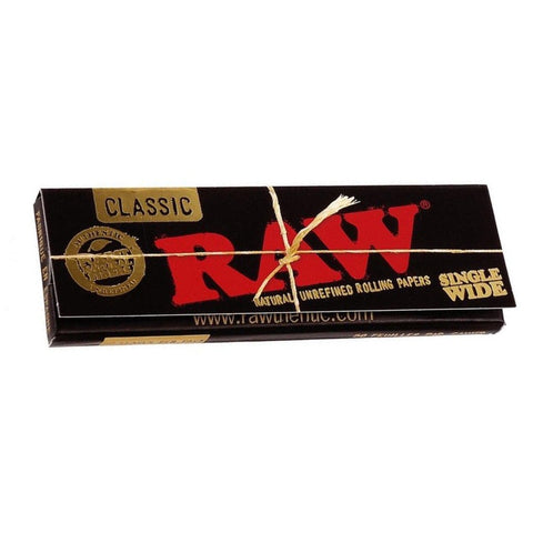 RAW Black - Single Wide Classic - Rolling Papers