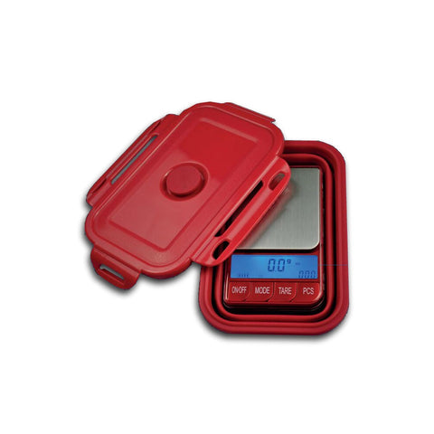 Kenex - Red Omega Digital Scale With Folding Bowl 200g - 0.01g