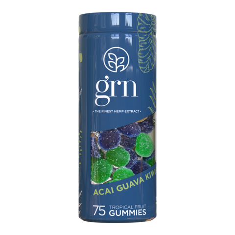 GRN - 750mg CBD Gummies - Exotic Fruit - Acai, Guava, Kiwi, Pineapple