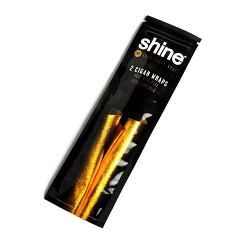 Shine 24K Gold Cigar Blunt Wraps x 2