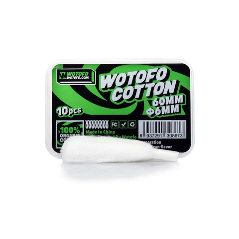 Wotofo - Profile RDA 6mm Agleted Cotton (Pack of 10)