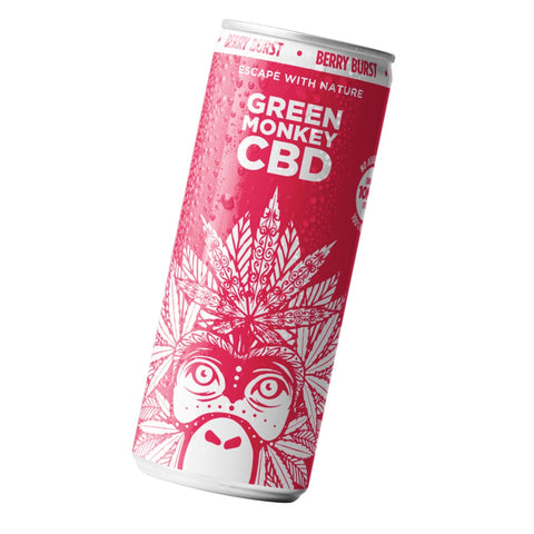 Green Monkey - Berry Burst  250ml - CBD Soft Drink - 10mg