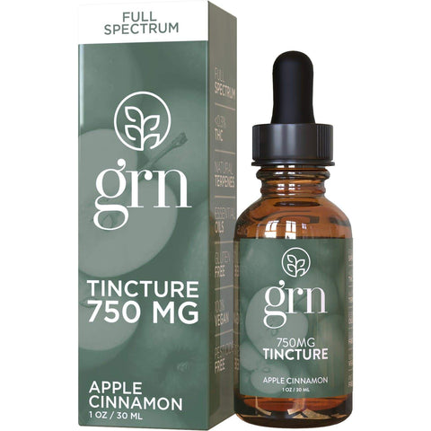 GRN - Broad spectrum CBD - Tincture 30ml - Apple Cinnamon