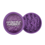 Purple / Lime Green - Santa Cruz Shredder - 2 Piece Hemp Plastic Grinder