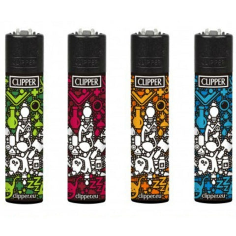 Clipper Lighters and Papers - 4 Twenty Collection - Glass Weed