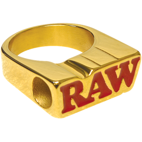 RAW Smokers 24K Gold Plated Ring with tapered Tip hole