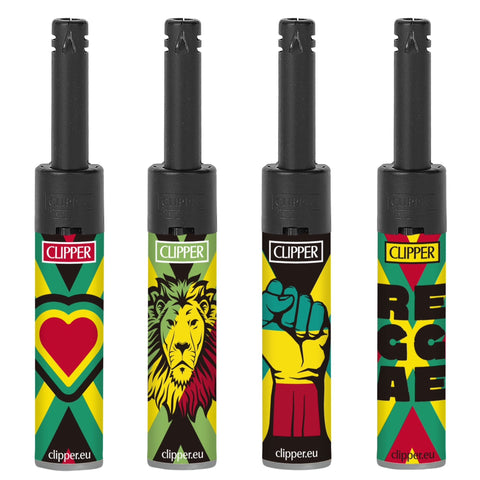 Clipper - Mini Tube Pipe & Bong Lighter - Jamaica Reggae