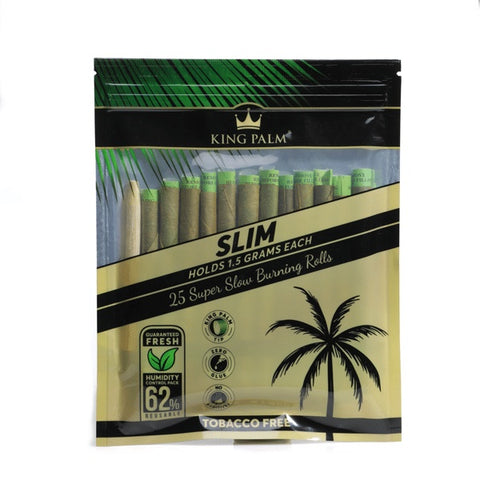 King Palm - Hand Rolled Palm Leaf Blunts - Slim Pack of 25