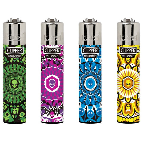 Clipper Lighters - Alien Mandalas