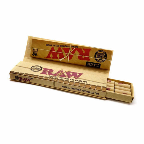 RAW - Classic Connoisseur Kingsize Papers With Pre Rolled Tips