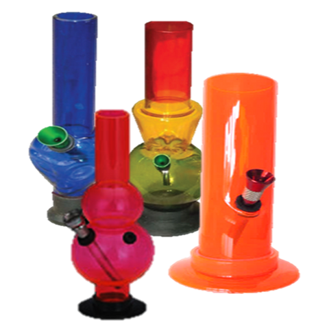 Acrylic Mini Bong - Assorted Styles of water pipe  ( PBASST ) - The JuicyJoint