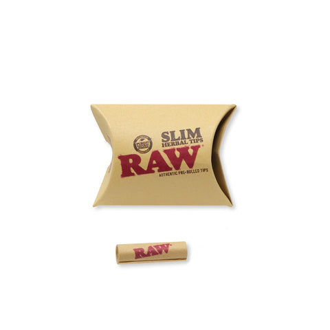 RAW - 'Slim' Pre Rolled Tips - Packet of 21