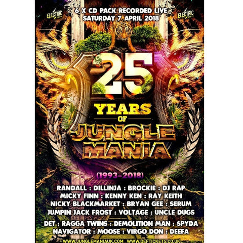 Jungle Mania - 25 Years Of Jungle Mania CD Pack