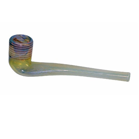 Straight Glass Pipe - Coloured Bowl